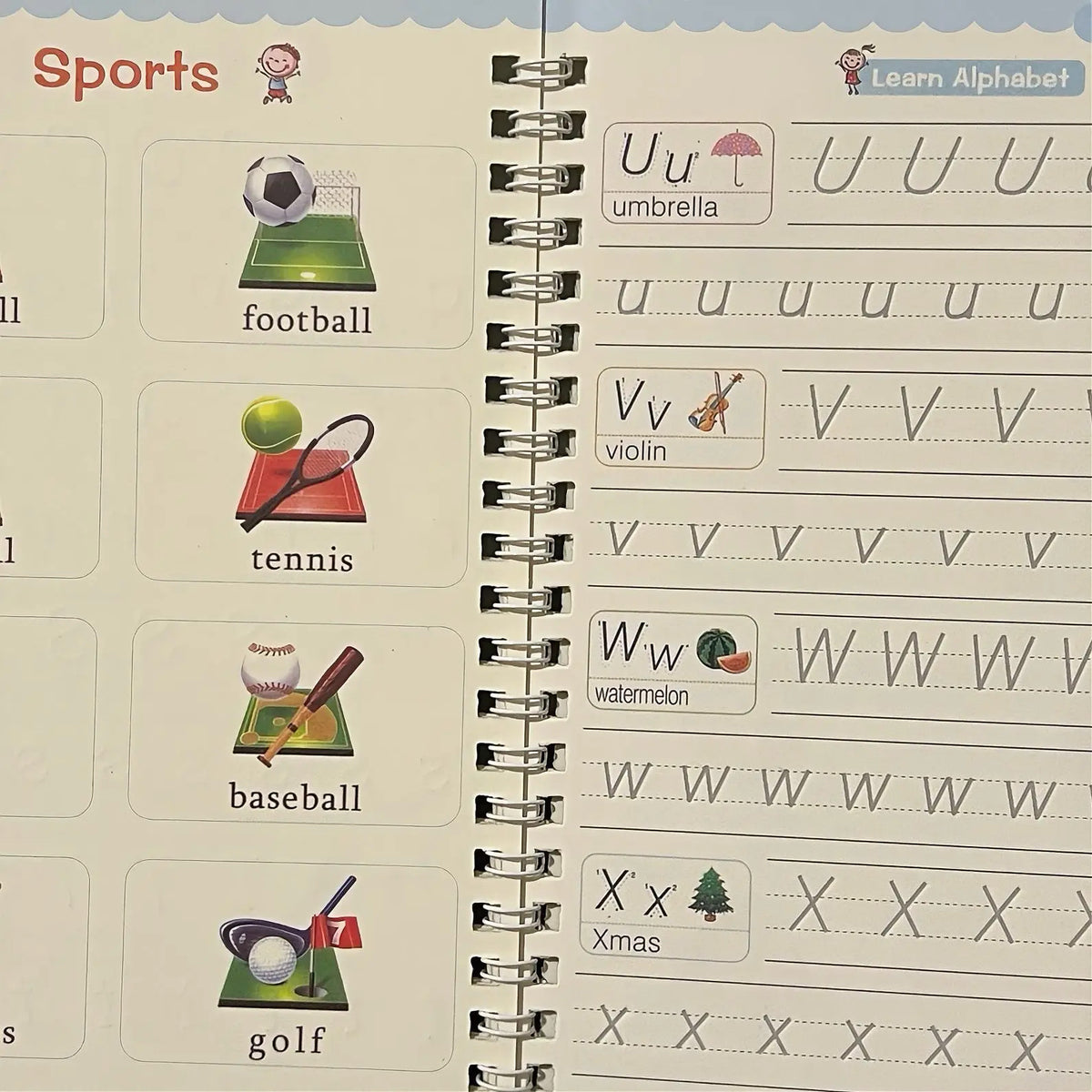 Magic Reusable Handwriting Workbook Set (4 Books) - Zghartoys