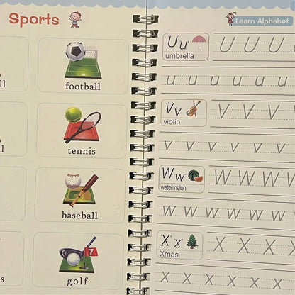 Magic Reusable Handwriting Workbook Set (4 Books) - Zghartoys