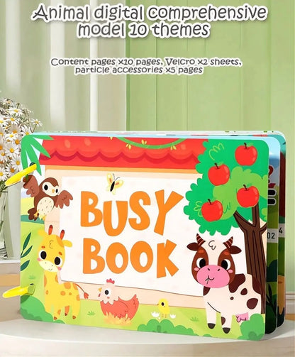 Toddler Busy Book – Activity Binder for Kids 2+ Years - Zghartoys