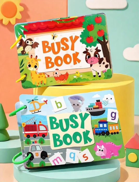 Toddler Busy Book – Activity Binder for Kids 2+ Years - Zghartoys