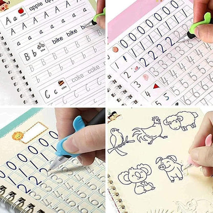 Magic Reusable Handwriting Workbook Set (4 Books) - Zghartoys