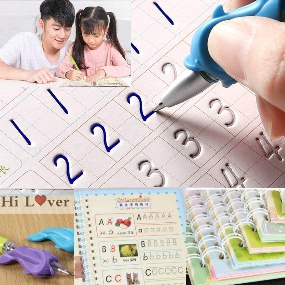 Magic Reusable Handwriting Workbook Set (4 Books) - Zghartoys